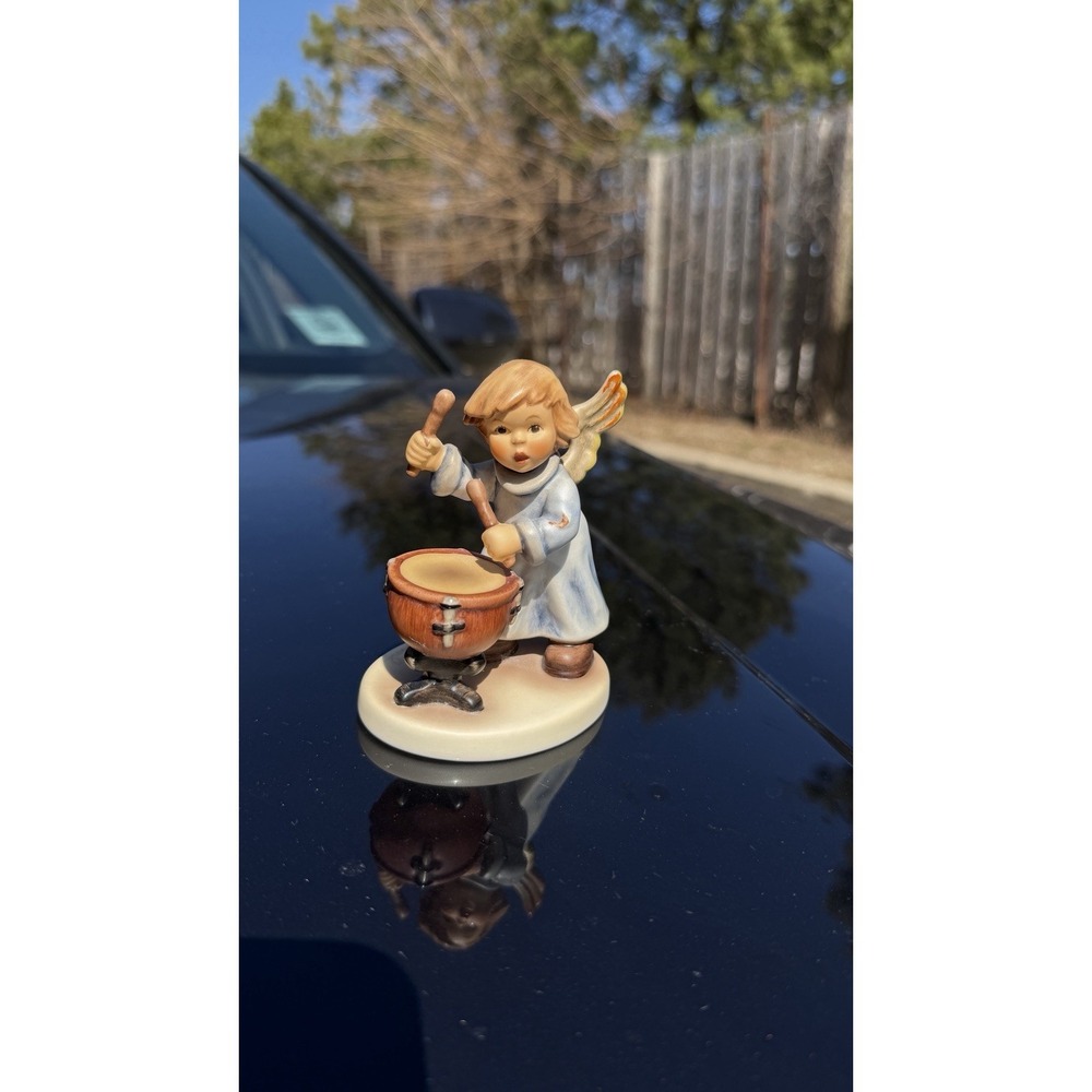 Goebel‎ Angel Drummer Figurine 2098/M First Issue 2001 Signed Germany